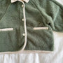 Bertie Button Up Sherpa Teddy Coat (Forest Green)